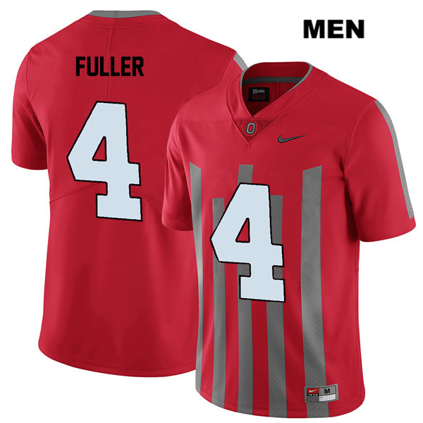 Ohio State Buckeyes Men's Jordan Fuller #4 Red Authentic Nike Elite College NCAA Stitched Football Jersey IG19O64ND